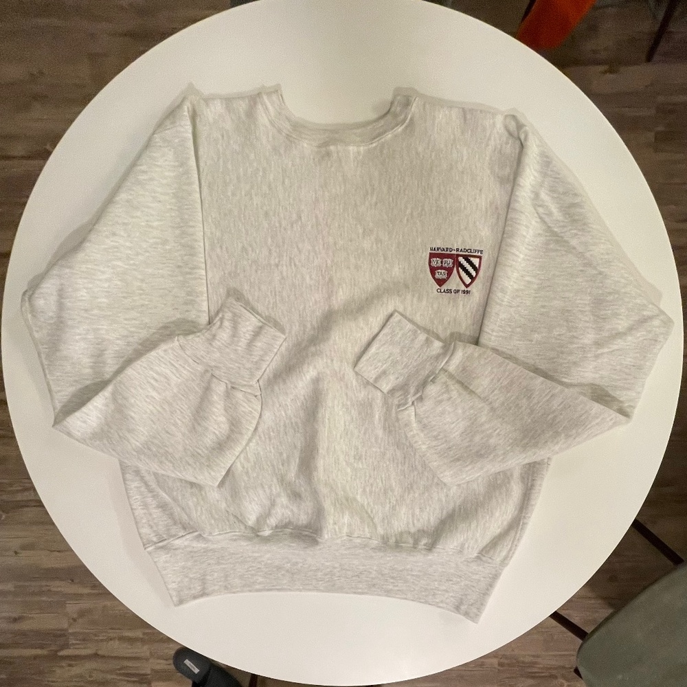 Vintage Harvard University Radcliffe Class of 1991 Sweatshirt XL Made in USA